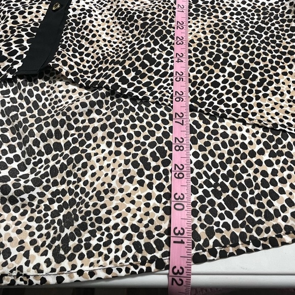 Jaclyn Smith Sleeveless Blouse with Notched Collar animal print size 1XL - Picture 6 of 7
